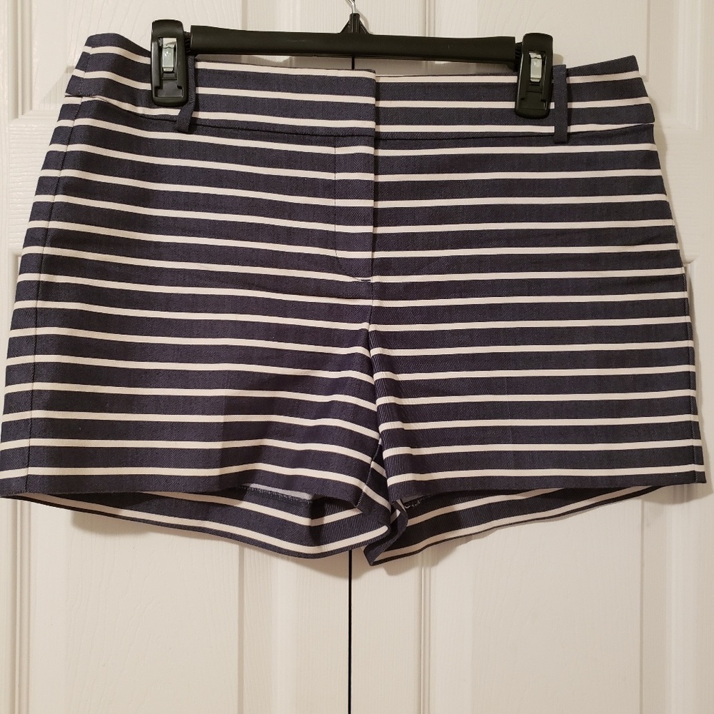 LOFT The Riviera Striped Shorts Womens Size 6